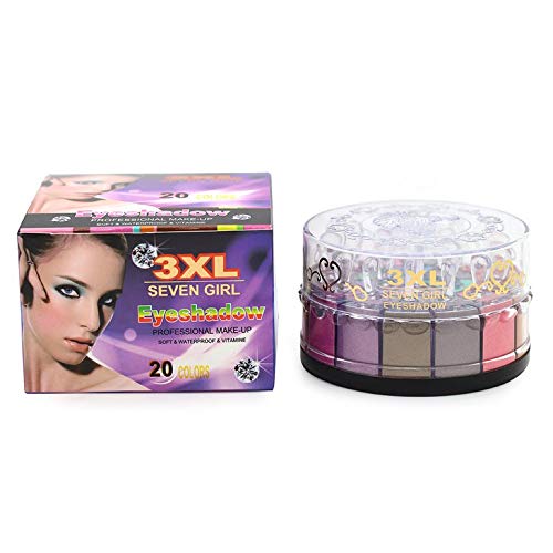 Lovelystar★ Paletas de Sombra de Ojos de 20 Colores Professional 20 Colors Pigment Glitter Eye Shadow Powder Makeup Palette Shimmery Matte Sexy Smokey Eyeshadow Set Cosmetic Kit★