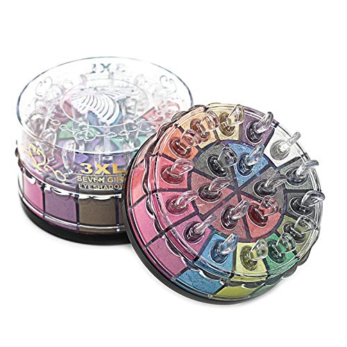 Lovelystar★ Paletas de Sombra de Ojos de 20 Colores Professional 20 Colors Pigment Glitter Eye Shadow Powder Makeup Palette Shimmery Matte Sexy Smokey Eyeshadow Set Cosmetic Kit★