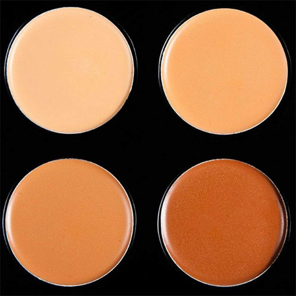 MqbY 15 Color Contour Face Makeup Concealer Palette & Sponge Puff Makeup Set