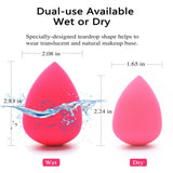Oxeely 5pcs Beauty Makeup Sponges Original Blenders set, Latex Free Foundation Blending for Liquid, Cream and Powders