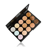 MqbY 15 Color Contour Face Makeup Concealer Palette & Sponge Puff Makeup Set