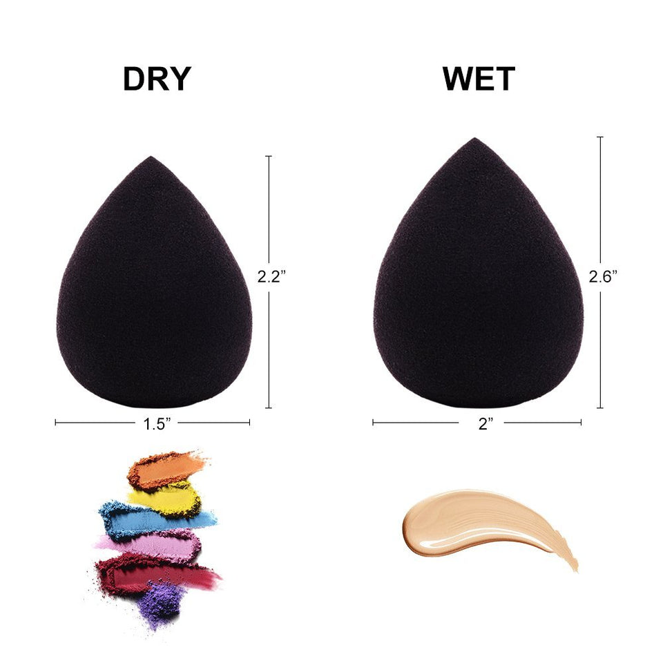 Flexible Makeup Blenders Foundation Essence Beauty Cosmetic Sponges Set for Concealer & Pressed Powder,latex free,Multi-Color,5PACK