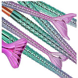 Funfunman Makeup Brushes 11PCS Make Up Foundation Eyebrow Eyeliner Blush Cosmetic Concealer Brushes(Mermaid Colorful)