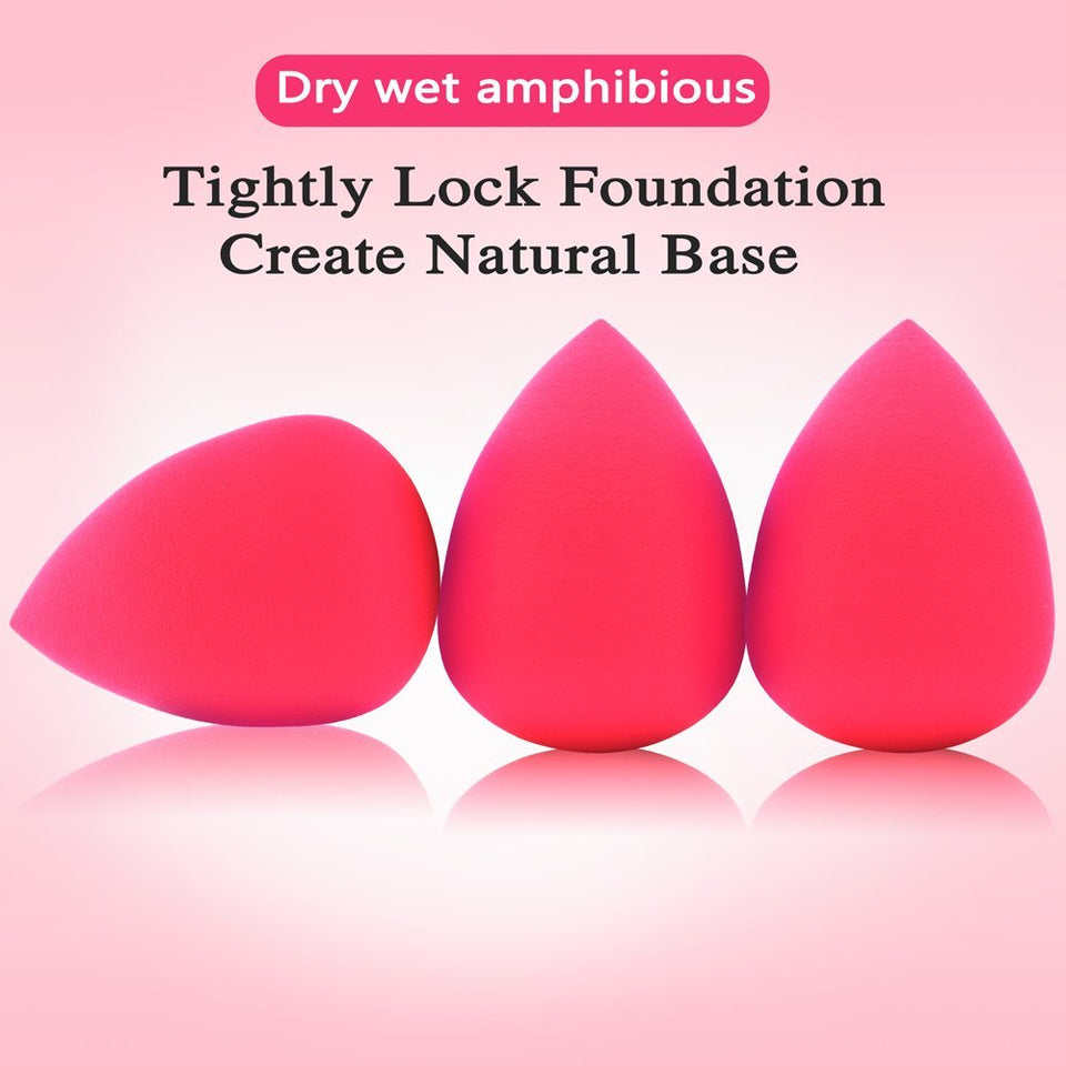 Oxeely 5pcs Beauty Makeup Sponges Original Blenders set, Latex Free Foundation Blending for Liquid, Cream and Powders