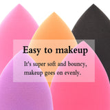Oxeely 5pcs Beauty Makeup Sponges Original Blenders set, Latex Free Foundation Blending for Liquid, Cream and Powders