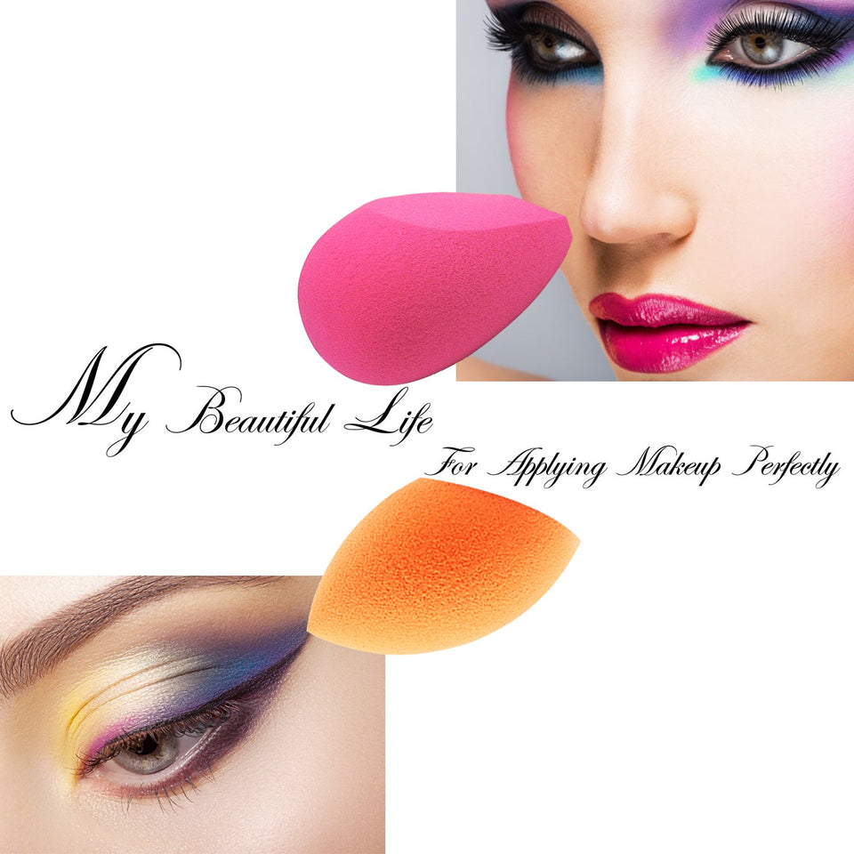 EmaxDesign Makeup Sponges, 6 Pieces Makeup Blender Sponge, Foundation Blending Blush Concealer Eye Face Powder Cream Beauty Sponge