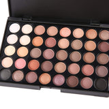 MqbY New 40 Colors Set Facial Cosmetic Makeup Eyeshadow Palette with Brushes