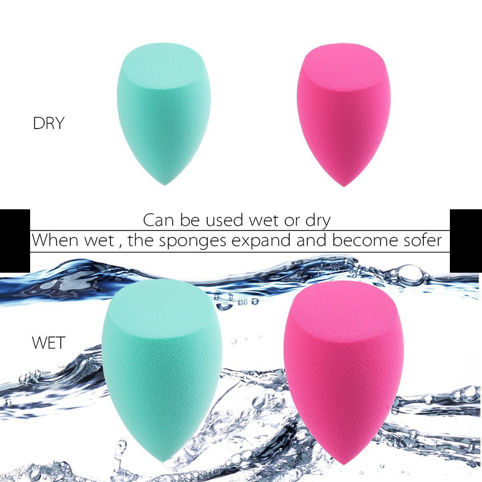 amoore Makeup Sponge Latext-free Beauty Sponge Makeup Blender Foundation Sponge Applicator Sponges (2 Pcs)