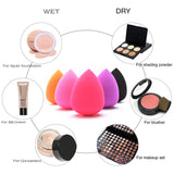 Oxeely 5pcs Beauty Makeup Sponges Original Blenders set, Latex Free Foundation Blending for Liquid, Cream and Powders