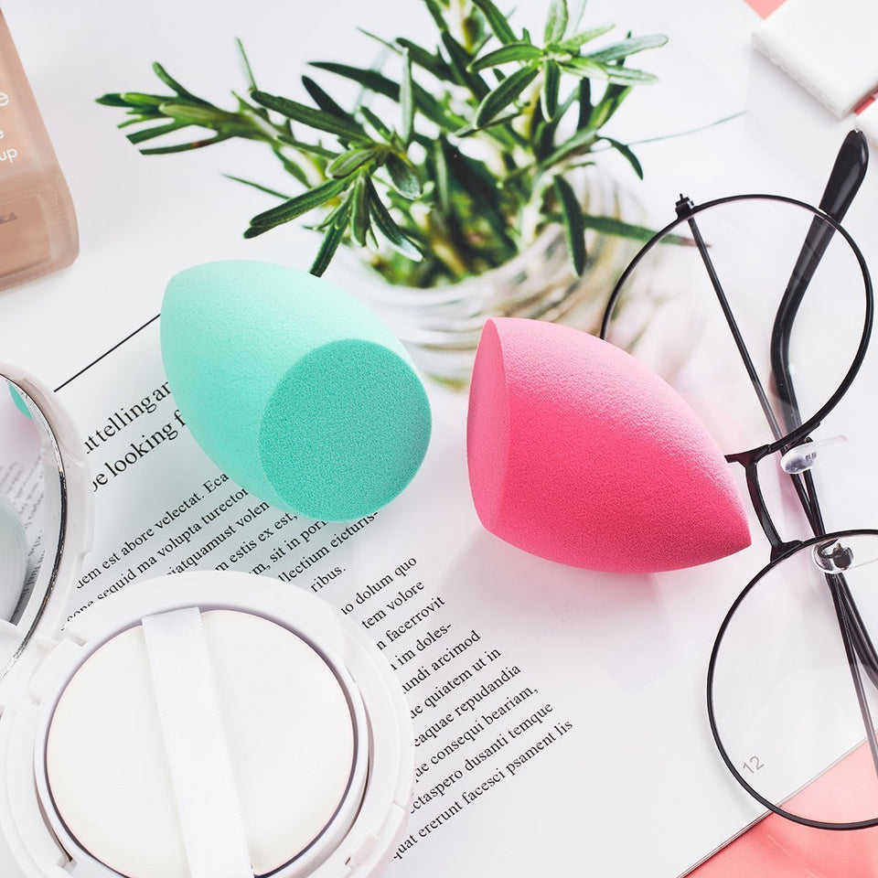 amoore Makeup Sponge Latext-free Beauty Sponge Makeup Blender Foundation Sponge Applicator Sponges (2 Pcs)
