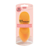 Real Techniques 2 Miracle Complexion Sponges MakeUp Set With Revolutionary Foam Technology You Can Use Damp or Dry for a Smooth Finished Look